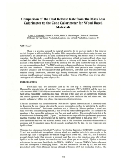 Comparison of the Heat Release Rate from the Mass Loss