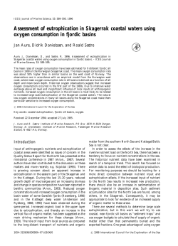 Assessment of eutrophication in Skagerrak coastal waters using
