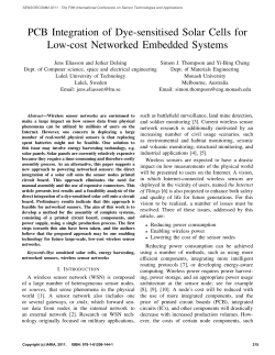 PCB Integration of Dye-sensitised Solar Cells for Low