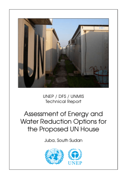 Assessment of Energy and Water Reduction Options for the