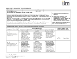 Managing Operations Research