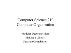 Computer Science 101 A Survey of Computer Science