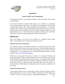 19. Appendix H_Appendix B Aquatic Habitat Target Methodologies