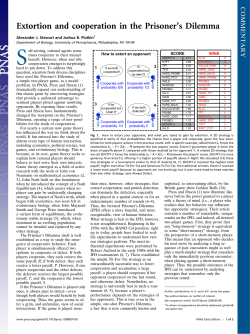 Extortion and cooperation in the PrisonerLs Dilemma