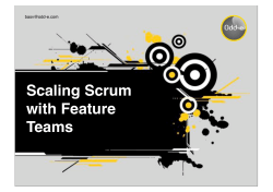 Scaling Scrum with Feature Teams - Odd-e