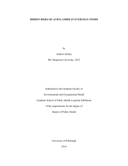 Hidden risks of acrylamide in everyday foods