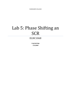 Lab 5: Phase Shifting an SCR