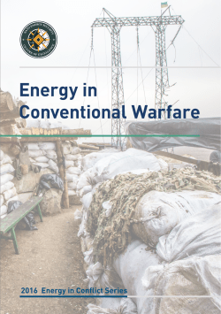 Energy in Conventional Warfare - NATO Energy Security Centre of