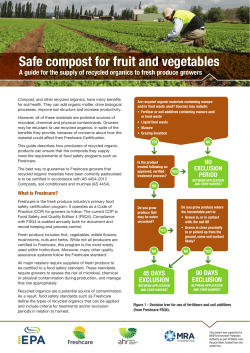Compost Factsheet &ndash; Producers