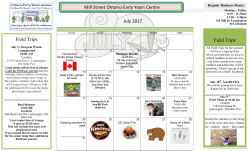 Mill Street Ontario Early Years Centre July 2017