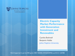 Electric Capacity Market Performance with Generation