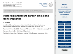 Historical and future carbon emissions from croplands
