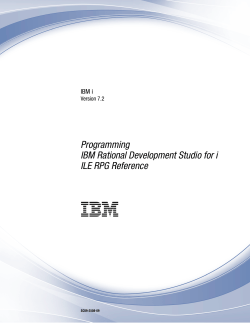 IBM i: ILE RPG Reference