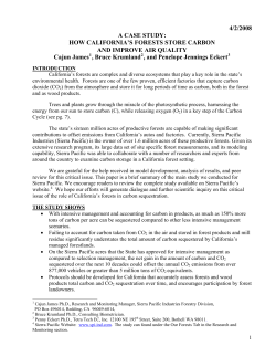 a case study in how california`s private forests can store carbon and