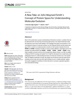 A New Take on John Maynard Smith`s Concept of Protein