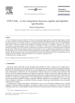 CSP-CASL&mdash;A new integration of process algebra and algebraic