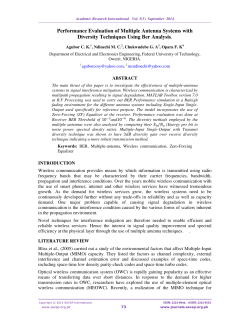 Performance Evaluation of Multiple Antenna Systems with Diversity