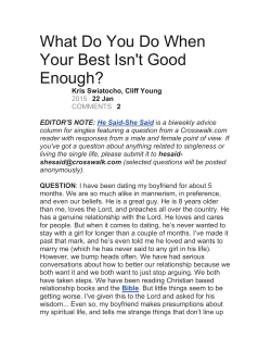 Kris Swiatocho, Cliff Young - The Singles Network Ministries