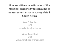 How sensitive are estimates of the marginal propensity to consume