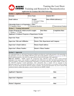 Taming the Lost Heat: Training and Research in Thermoelectrics
