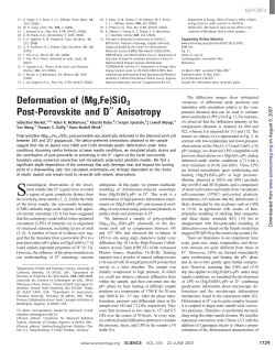 Deformation of (Mg,Fe)SiO3 Post-Perovskite and D