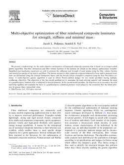 Multi-objective optimization of fiber reinforced