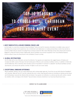 for your next event - Royal Caribbean Incentives