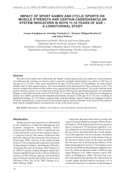 impact of sport games and cyclic sports on muscle strength and