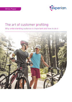 The art of customer profiling