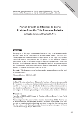 Market Growth and Barriers to Entry