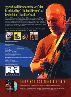 335 records would like to congratulate Larry Carlton for his Guitar