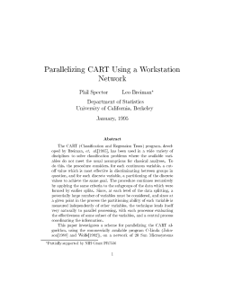 Parallelizing CART Using a Workstation Network
