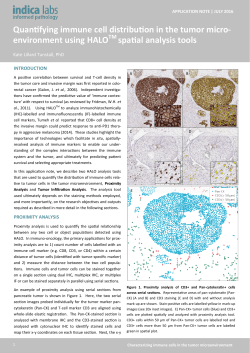 Quantifying immune cell distribution in the tumor micro