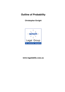 Outline of Probability