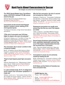 Hard Facts About Concussions in Soccer
