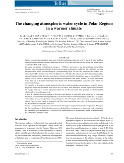 The changing atmospheric water cycle in Polar Regions in a warmer