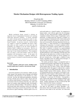 Market Mechanism Designs with Heterogeneous Trading Agents