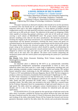 a novel design of delta robot