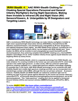 IR/NV-Stealth 4 Fact Sheet
