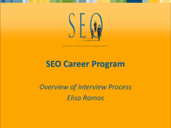 Interview Overview - Sponsors for Educational Opportunity