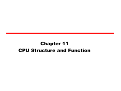 12 Processor Structure and Function