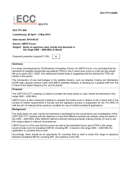 Study on spectrum uses, trends and demands in the range 3