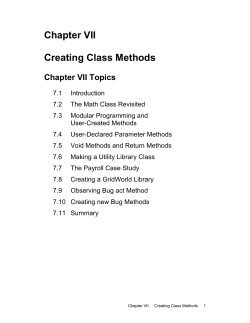 Chapter I - Vernon Computer Science