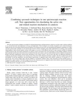 Combining operando techniques in one spectroscopic