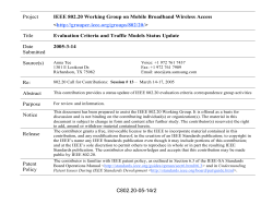 Open Issues on Traffic Models