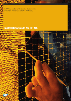 Installation Guide for HP-UX