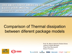 Comparison of Thermal dissipation between diferent