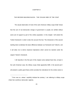 CHAPTER III THE SECOND BUILDING BLOCK: THE CIVILIAN SIDE