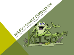 Kelso*s Choice Curriculum