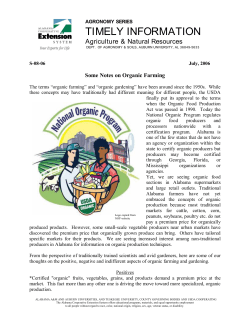 timely information - Alabama Cooperative Extension System